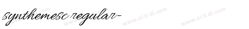 synthemesc regular字体转换 synthemesc regular字体转换